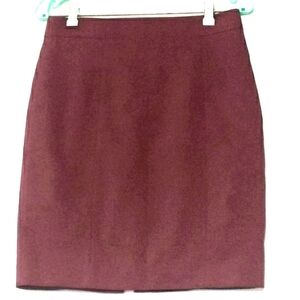 H&M Maroon Pencil Skirt Size 8